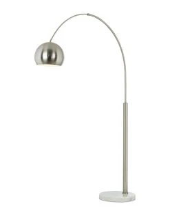 Pacific Coast Basque Floor Arc Lamp-Nickel Floor Lamp Home Floor Lamps
